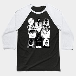 W3IRD GVNG "SMILING FACES" Baseball T-Shirt